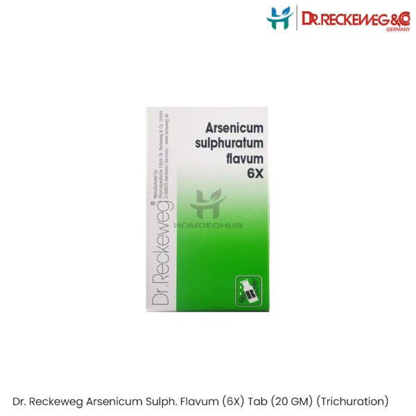 Dr. Reckeweg Arsenicum Sulpharatum Flavum 6X Tab (20 GM) (Trichuration)