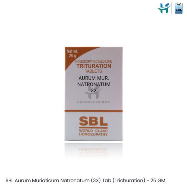 SBL Aurum Muriaticum Natronatum (3X) Tab (Trichuration)