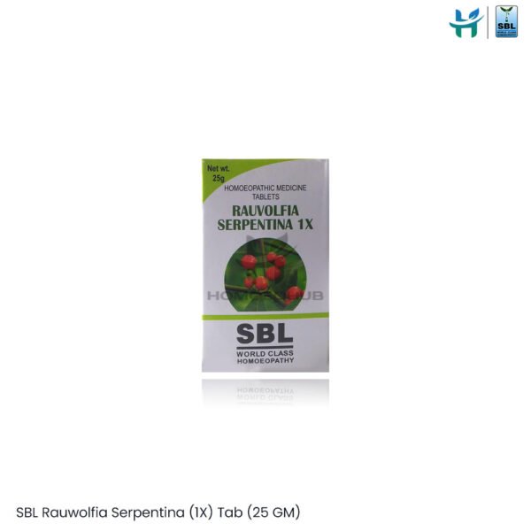 SBL Rauwolfia Serpentina (1X) Tab (25 GM)
