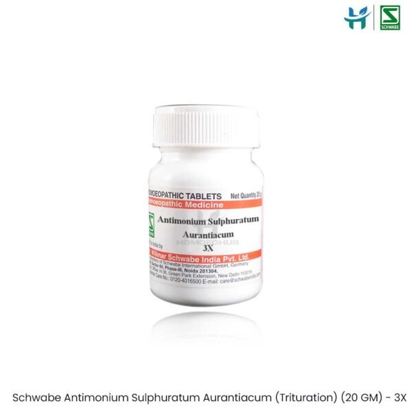 Schwabe Antimonium Sulphuratum Aurantiacum (Trituration) (20 GM)